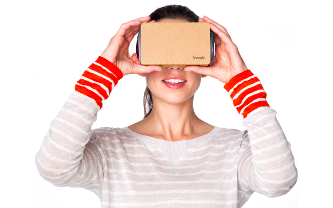 Google Cardboard v2 Headset Inspired The Best Google Cardboard Virtual Reality Viewer for iPhone and Android I AM CARDBOARD VR Box Small and Unique Travel Gift Under 20 Dollars Red 
